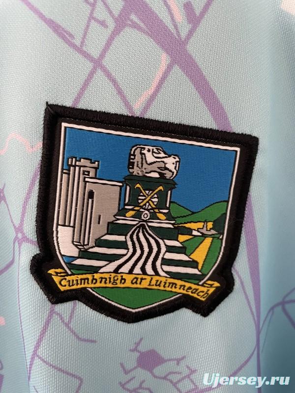 25/26 Limerick GAA Light Blue with Purple Map Design Away Jersey