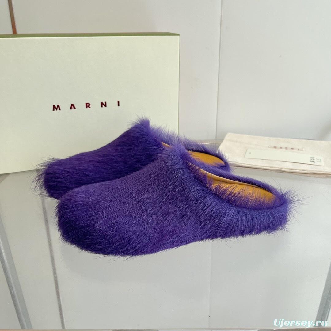 Marni 2025/SS Pony Hair Loafer Shoes - LY00