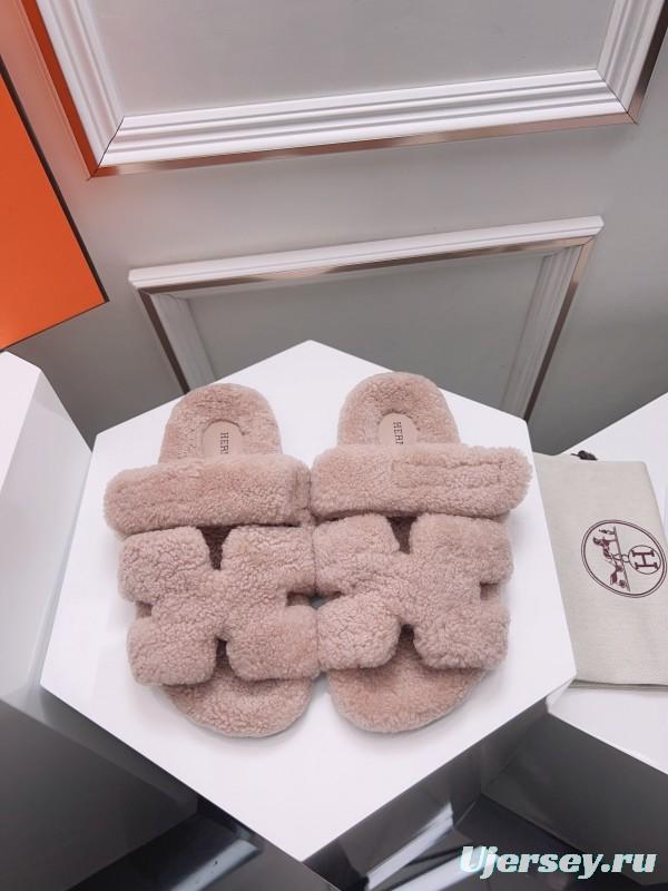 H Erijus Shoes 2025/SS Teddy Wool Slippers - LY00270