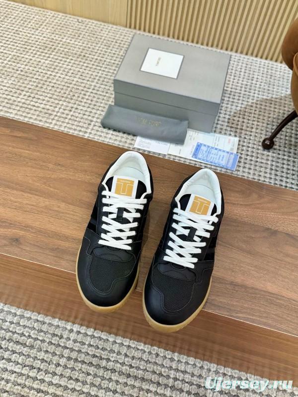 TOM FORD 2025 SS Casual Shoes with Classic Color Blocking and Imported Leather Insole - AS00350