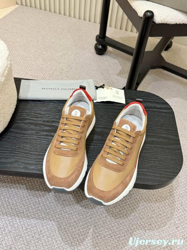 Brunello Cucinelli Casual Sneakers with Seasonal Colors and Leather Lining - KFY00320