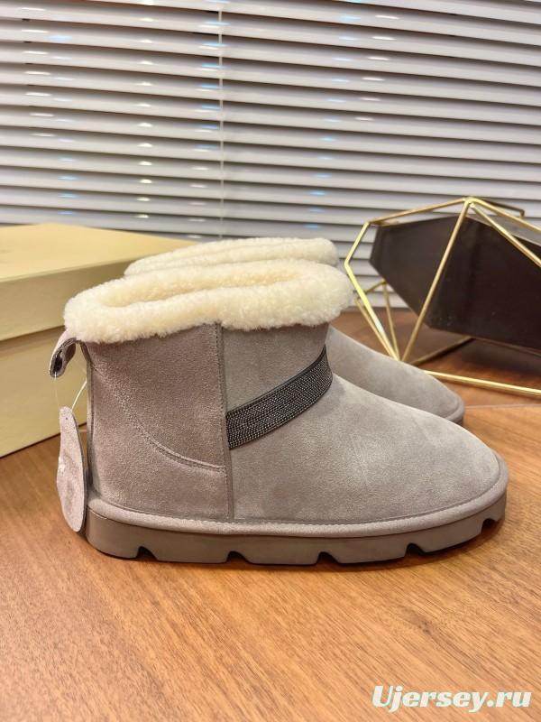 Brunello Cucinelli Winter New Snow Boots Sheepskin Buns Boots - AS00350