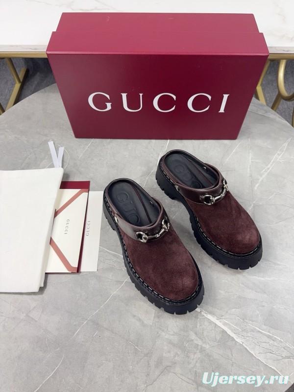 Gucci GG Platform Loafers with Lug Sole - KFY00280