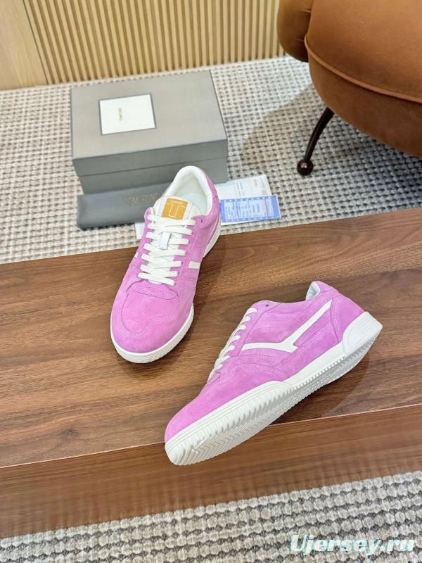 TOM FORD 2025 SS Casual Sneakers with Classic Color Blocking and Imported Leather Insole - AS00350