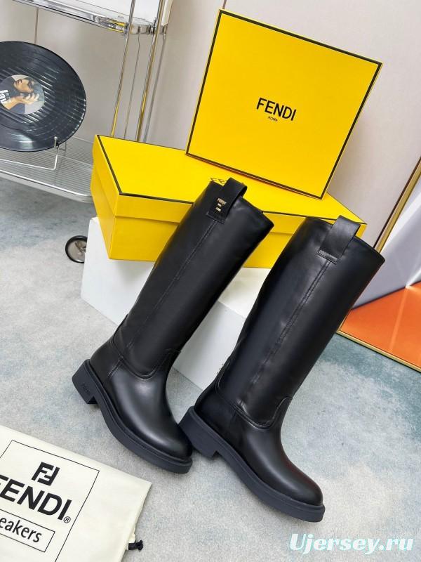 Fendi 2025/SS Fall/Winter Monogram Platform High-Top Boots - LY00480
