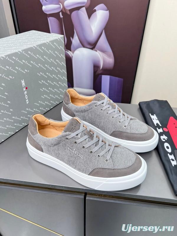 Kiton Tie-Down Old Money Style Casual Men's Shoes - KFY00320