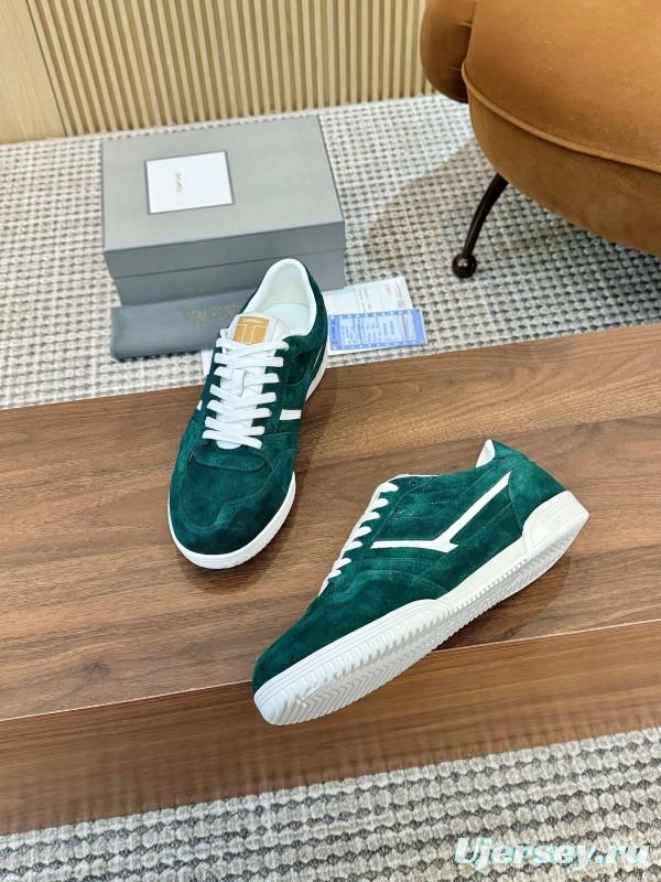 Tom Ford 2025 SS Casual Shoes with Classic Color Blocking and Imported Leather Insole - AS00350