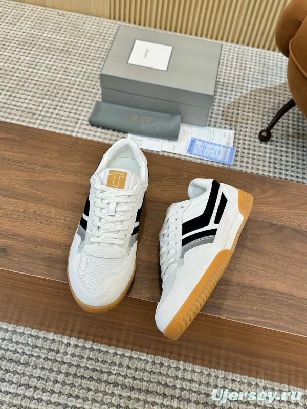 Tom Ford 2025 SS Casual Shoes with Classic Color Blocking and Imported Leather Insole - AS00350