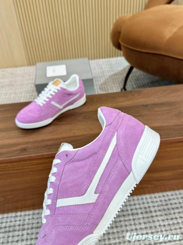TOM FORD 2025 SS Casual Sneakers with Classic Color Blocking and Imported Leather Insole - AS00350