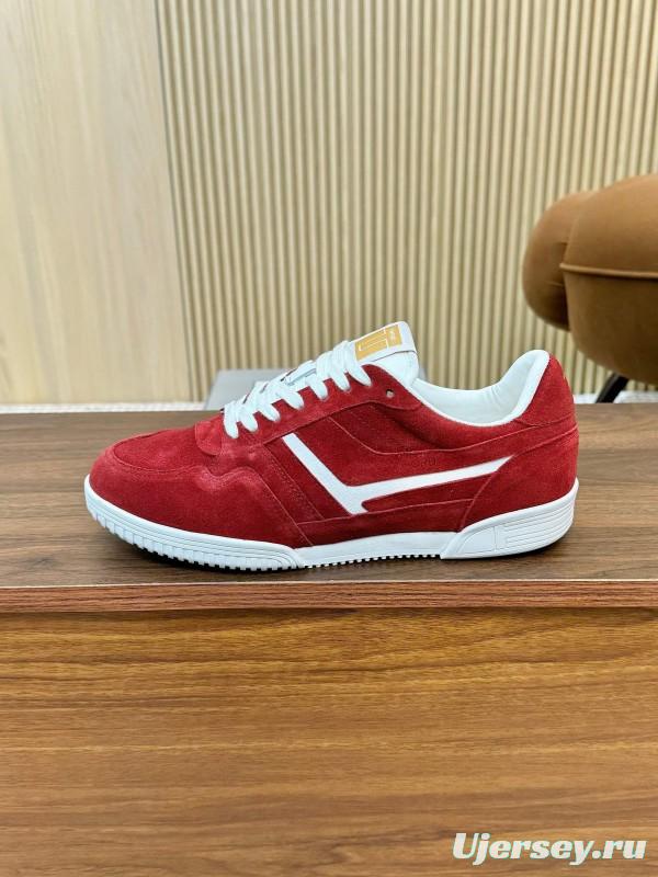 Tom Ford 2025 SS Casual Sneakers with Classic Color Blocking and Imported Leather Insole - AS00350