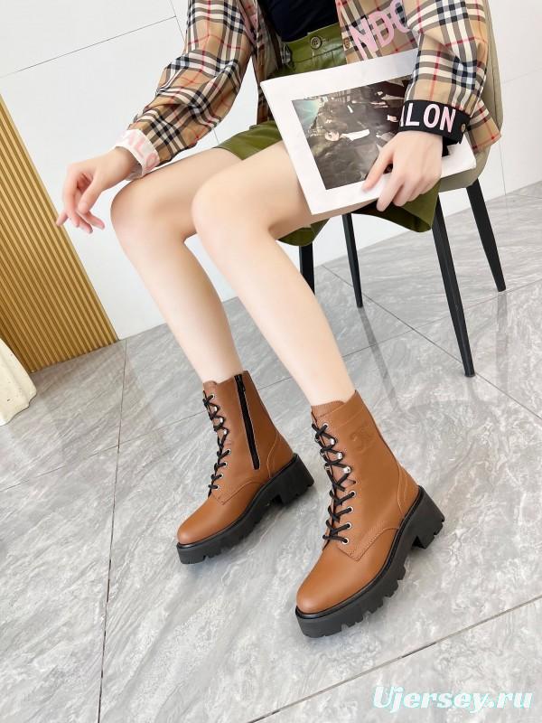 CELINE Triomphe Ankle Boots with 5cm Heel - L Y00340