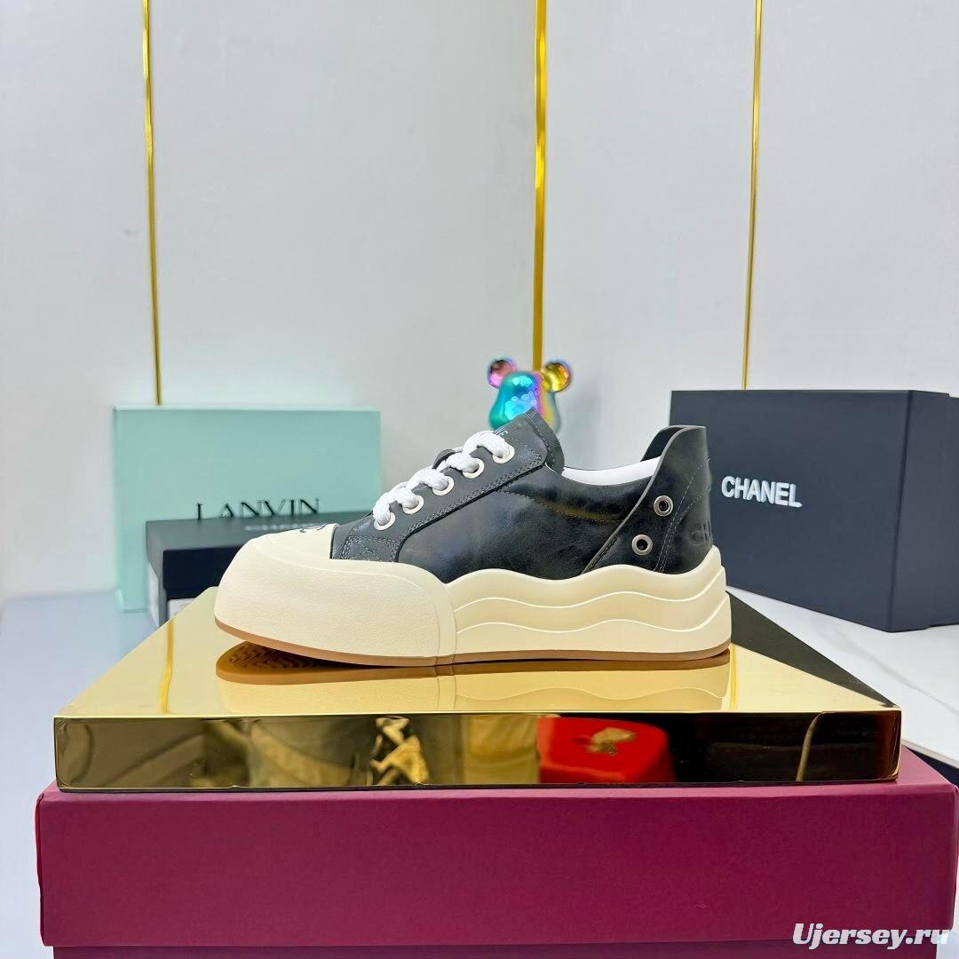 Chanel 2025 SS Panda Loafers Bread Shoes Original Calfskin - LY00320