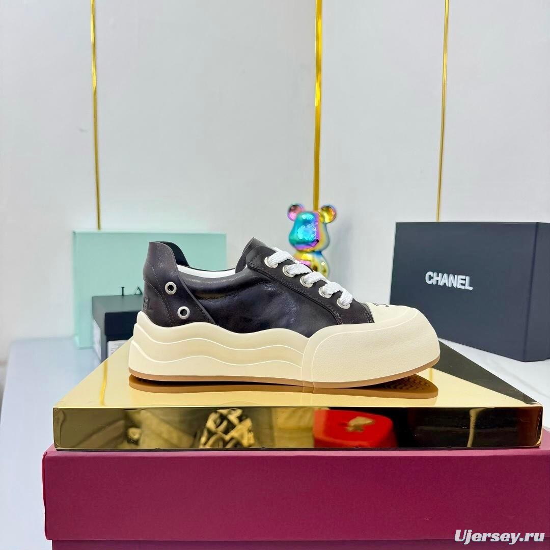Chanel 2025 SS Panda Loafers Bread Shoes Original Calfskin - LY00320