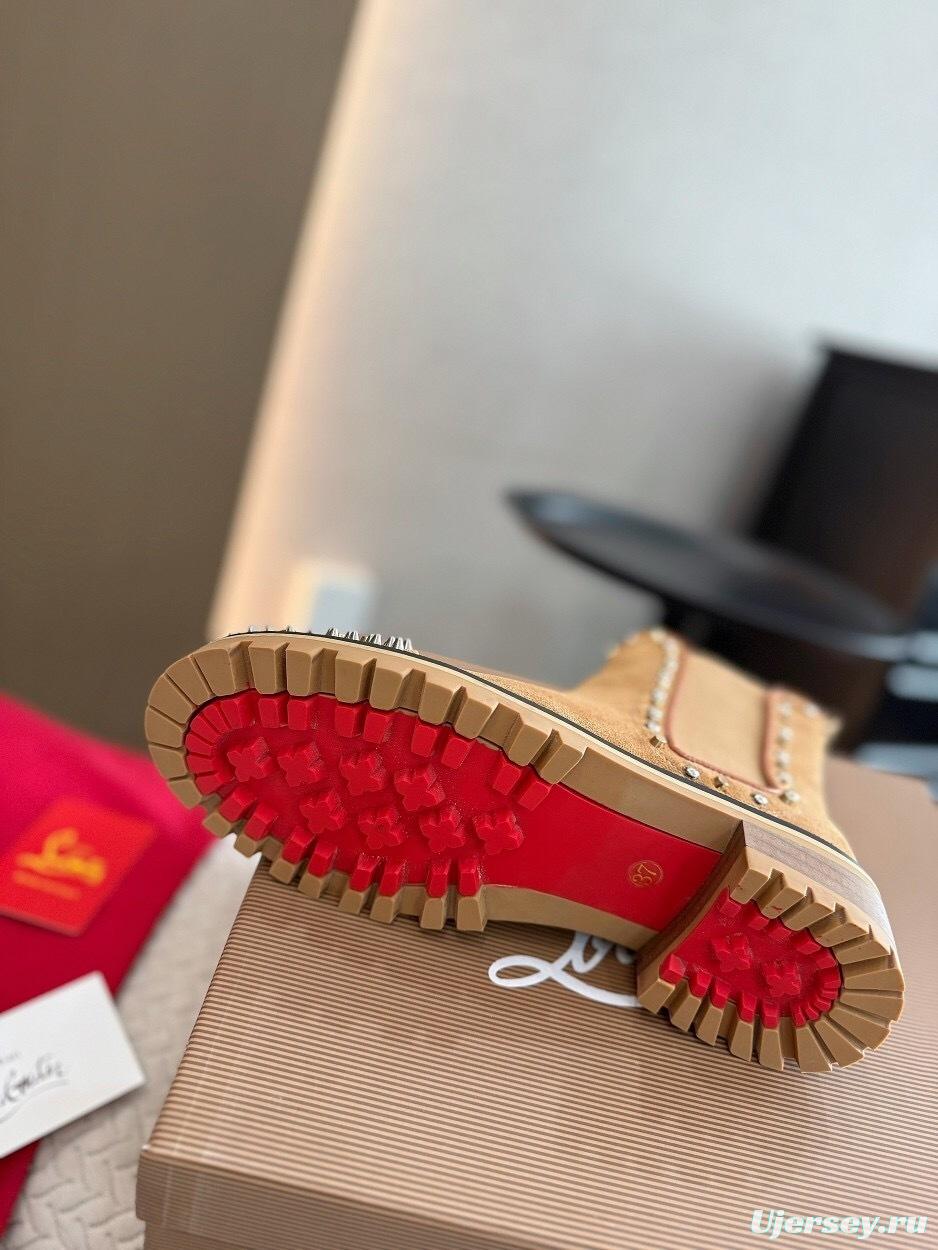 Christian Louboutin Fall/Winter 2025 Boots with Studded Toe Design - LY00350