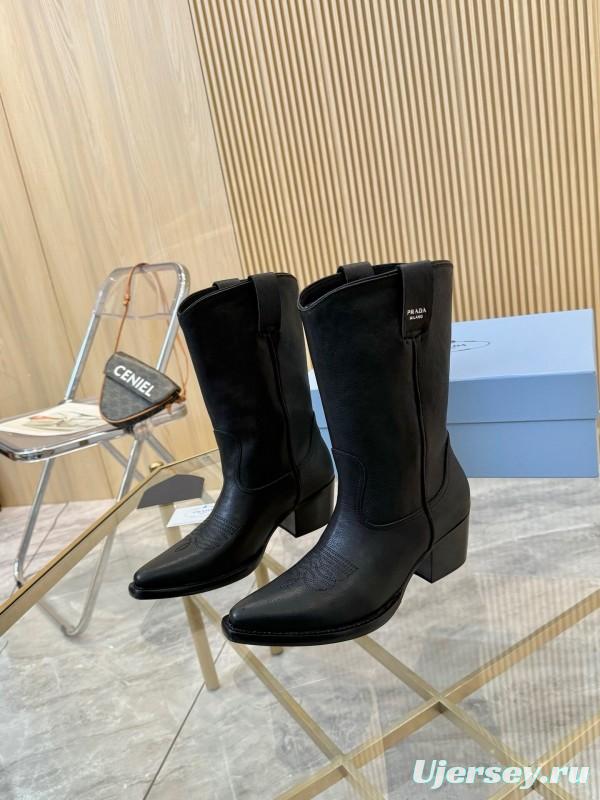 Prada Classic Pointed Boots 2025 SS - LY00370/LY00440