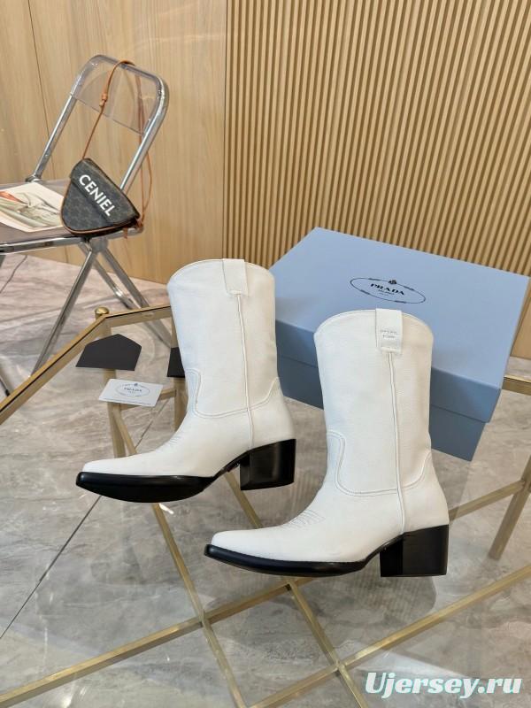 Prada Classic Pointed Toe Boots - LY00370/LY00440