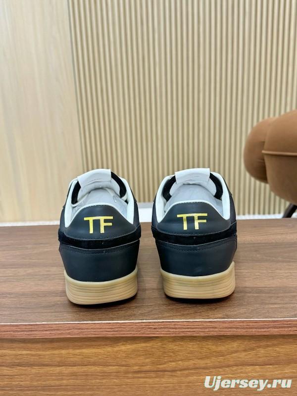 TOM FORD 2025 SS Casual Shoes with Classic Color Blocking and Imported Leather Insole - AS00350