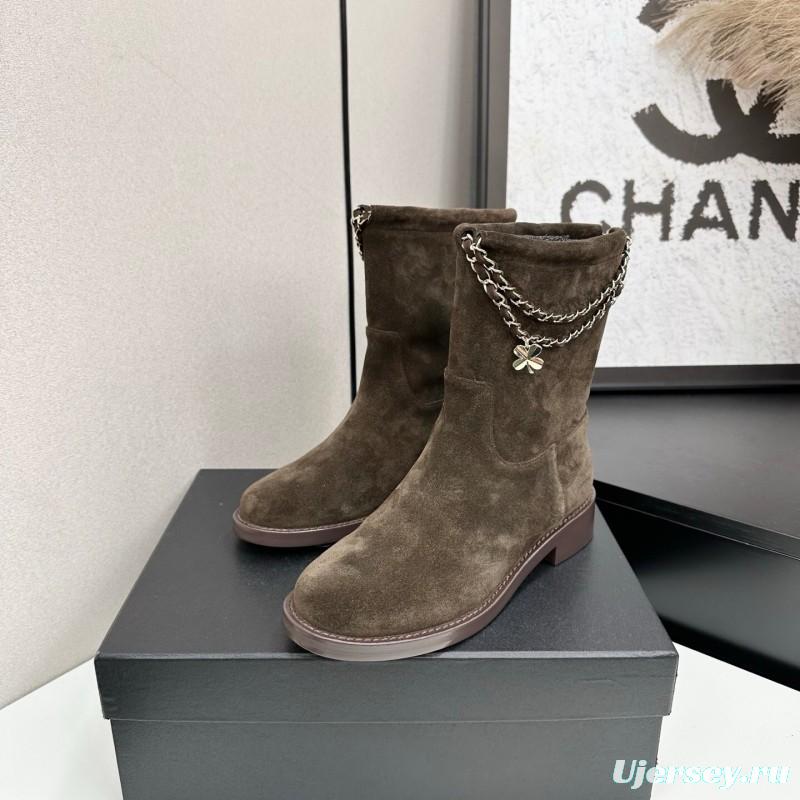 Chanel 2025 SS Short Boots Essential Fall Winter Item - LY00420