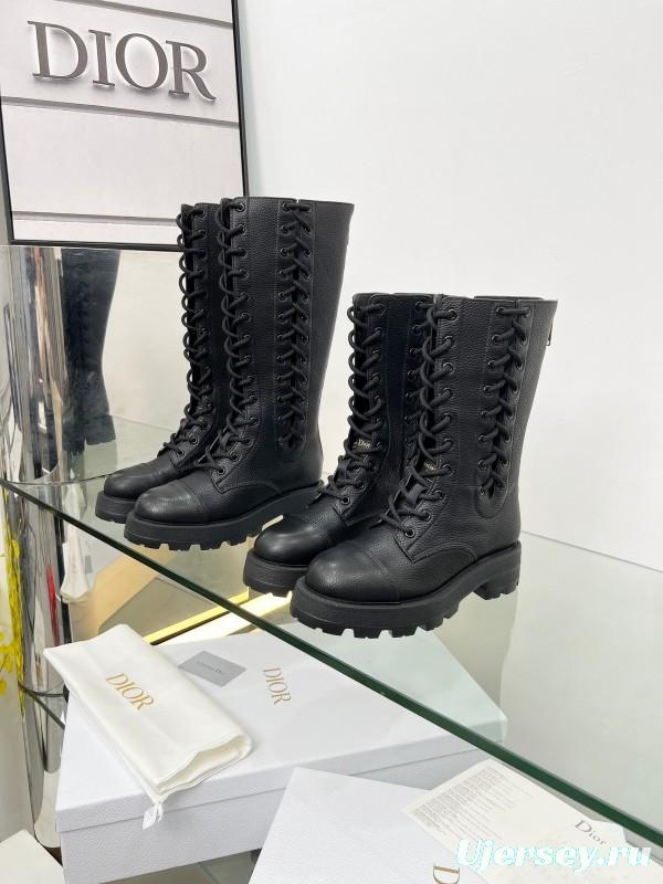 Dior 2025/SS Autumn Winter Boots Retro Work Style Internet Celebrity Boots - LY00460