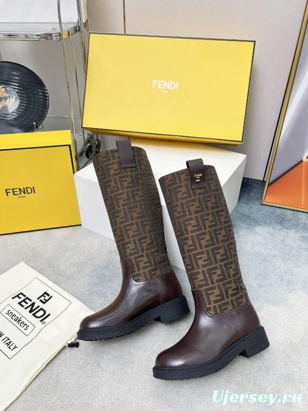 FENDI 2025/SS Fall/Winter Monogram Platform High-Top Boots - LY00400