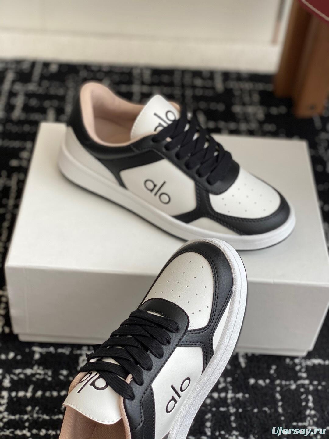 Alo 2025 SS Two-Tone White Sneakers Chunky Sole Comfort Casual - KFY00280