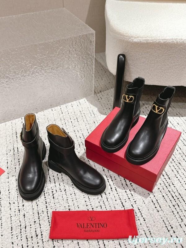 Valentino 2025 SS Metal Element Short Boots - LY00330