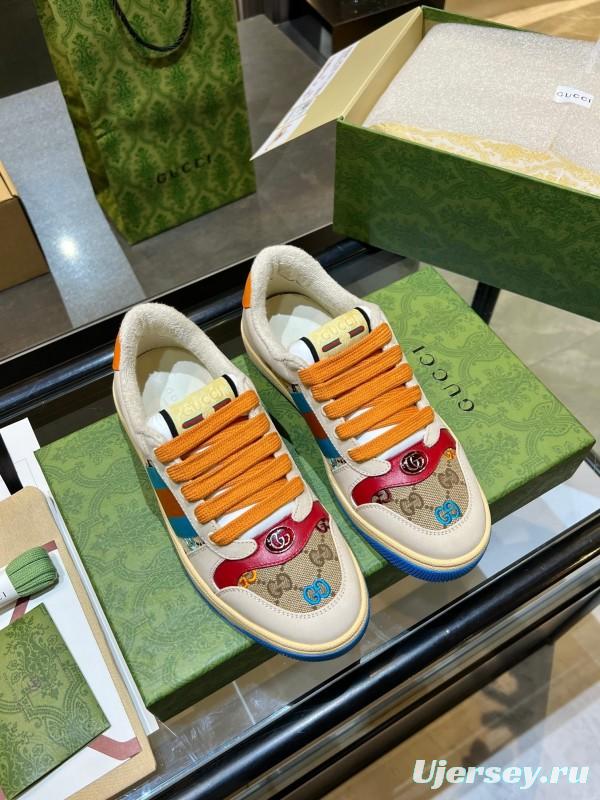 Gucci Distressed Sneakers 2025 SS Collection with Retro Design and Comfort Features - AS00270