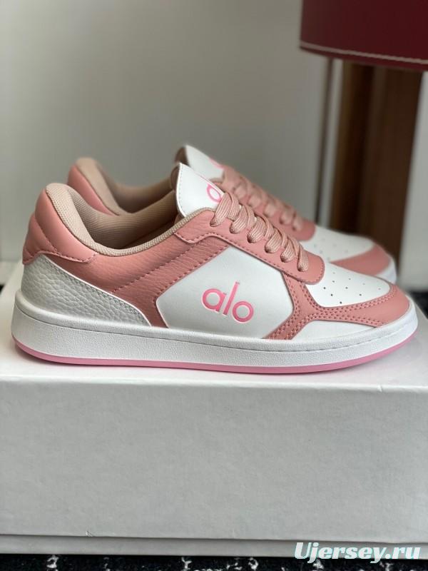 Alo 2025 SS Two-Tone White Sneakers Platform Comfort Casual Shoes - KFY00280