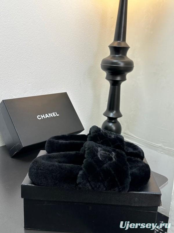 Chanel 2025 SS Fashion Fur Slippers - LY00250