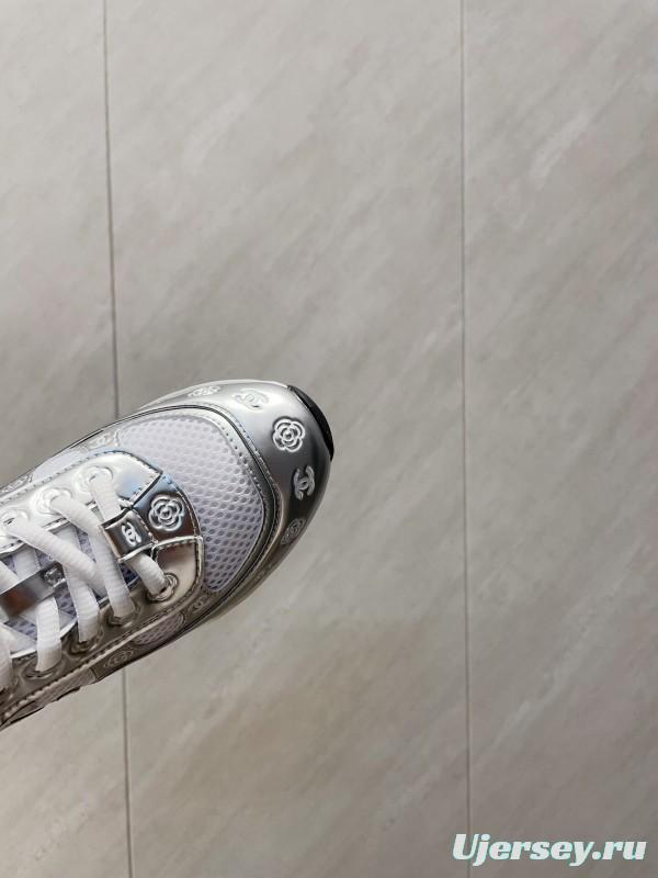 Chanel Silver Horn King II Casual Series Sports Shoes - KFY00330