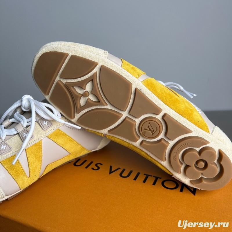 Lv Sneakerina 2025 SS Ballet Round Toe Lace-Up Low Top Lifestyle Casual Shoes - YC
