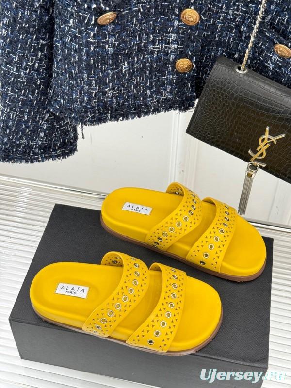 Alaia 2025SS Hollow-Out Casual Sandals - KFY00260