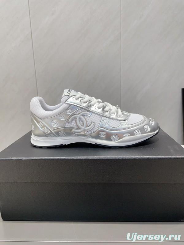 Chanel Silver Horn King II Casual Series Sports Shoes - KFY00330