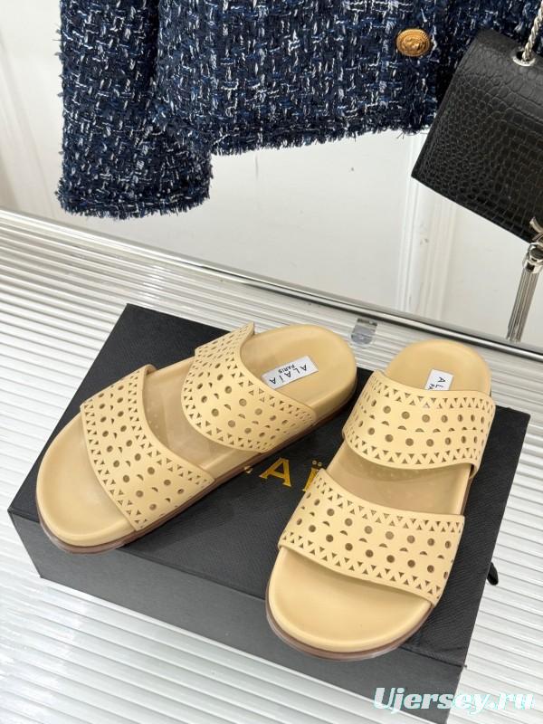 Alaia Spring Summer 2025 Laser Cutout Casual Sandals - KFY00260