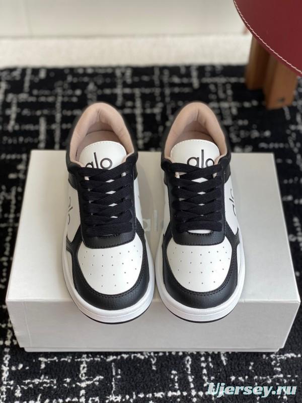Alo 2025 SS Two-Tone White Sneakers Chunky Sole Comfort Casual - KFY00280