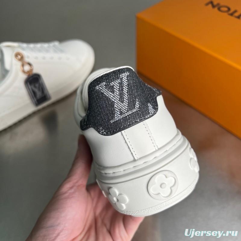 Louis Vuitton Takashi Murakami Time Out Cherry Blossom Flat Low-Top Sneakers - YC