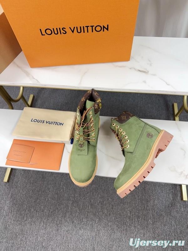 Timberland x LV Monogram Ankle Boots Waterproof Suede - LY00380