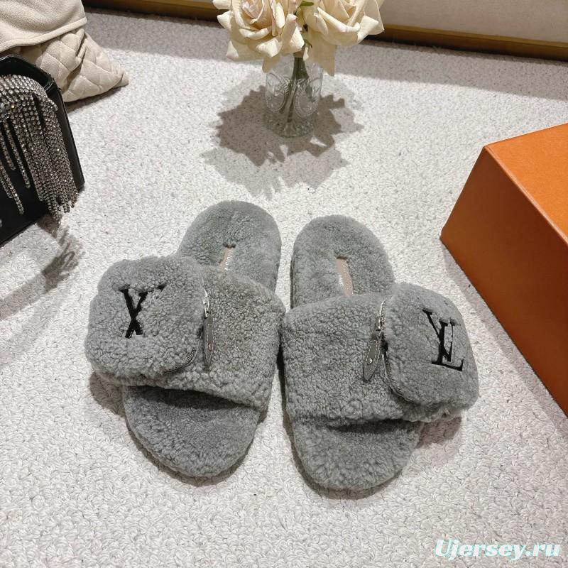 L牌 Wool Lazy Slippers - LY00260