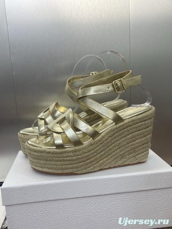 Dior D-Club Jelly Color Hollow Layered Cross Strap Platform High Heel Women Shoes - KFY00290