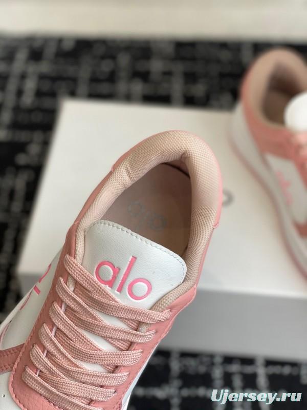 Alo 2025 SS Two-Tone White Sneakers Platform Comfort Casual Shoes - KFY00280