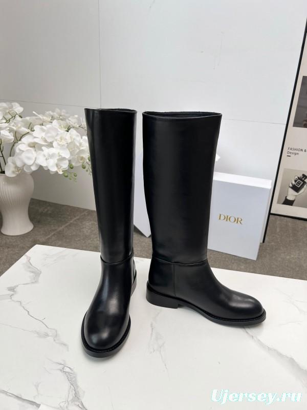 Dior 2025/SS Retro British Style Brogue New Knight Boots - LY00460