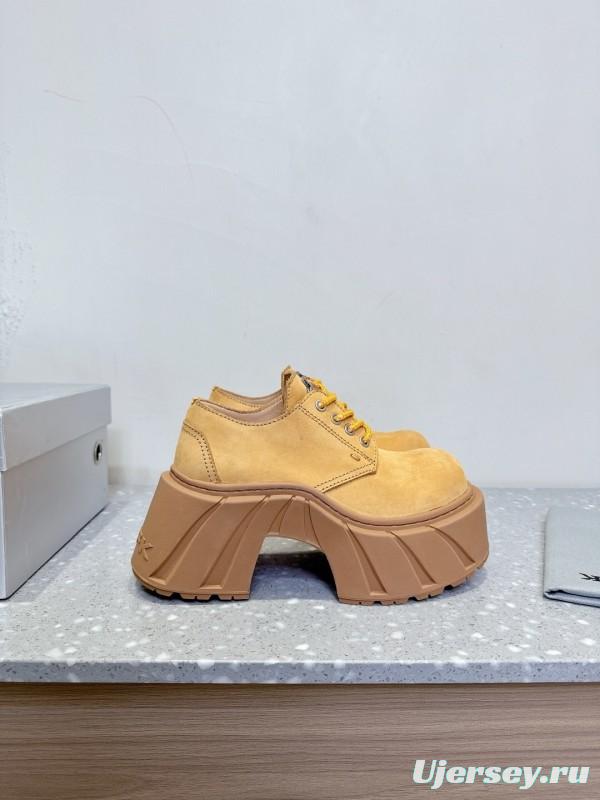 Smfk 2025 SS Collection Platform Derby Shoes with Thick Sole - LY00260