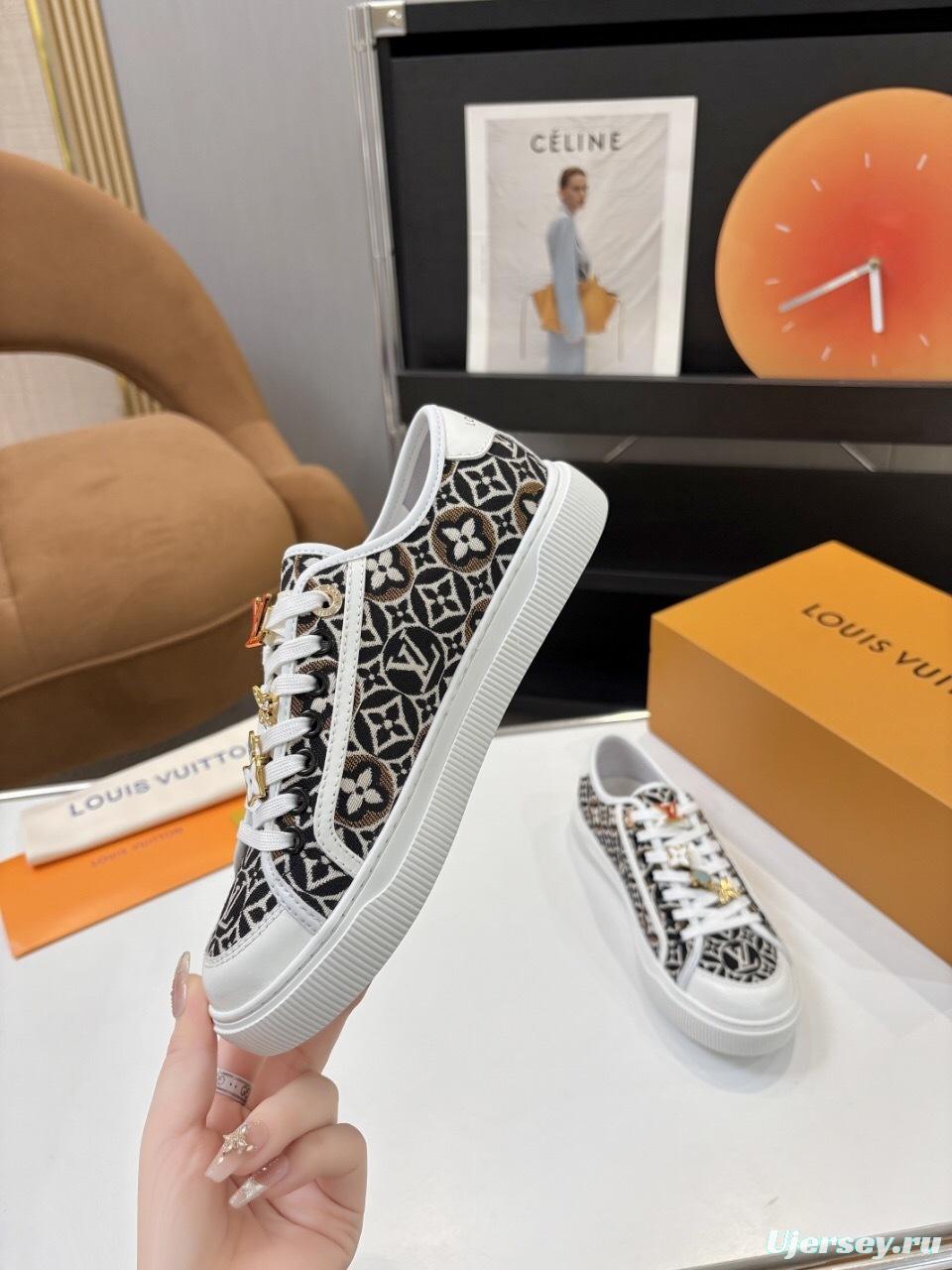 Louis Vuitton Lagoon Series Denim Sneakers with Buckle - AS00300