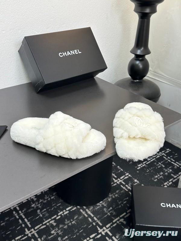 Chanel 2025SS Fashion Fur Slippers - LY00250
