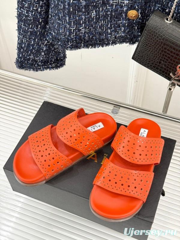 Alaia Spring Summer 2025 Laser-Cut Openwork Casual Sandals - KFY00260