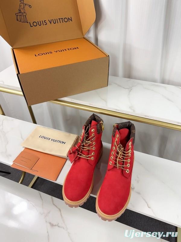 Timberland x LV Monogram Ankle Boots Waterproof Suede - LY00380