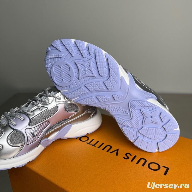 L v Olympia Round Toe Lace-Up Low Top Casual Lifestyle Shoes - YC