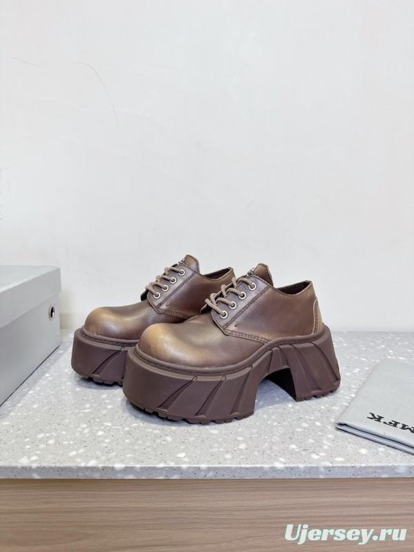 Smfk 2025 SS Collection Platform Derby Shoes with Thick Sole - LY00260