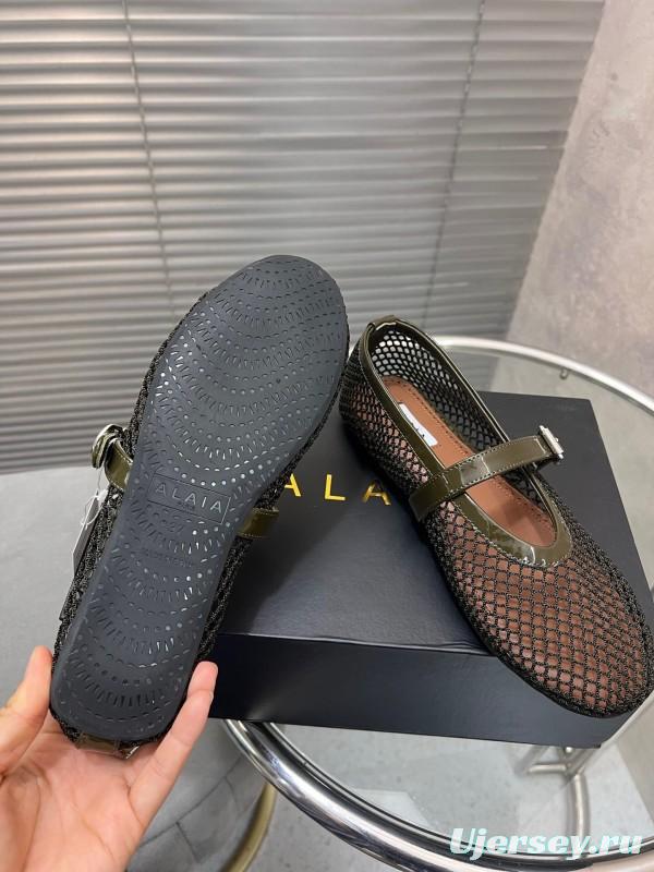 ALAIA 2025/SS New Color Mesh Flat Sandals Slippers - KFY00270