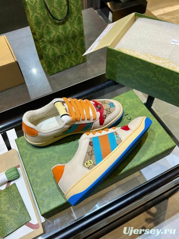 Gucci Distressed Sneakers 2025 SS Collection with Retro Design and Comfort Features - AS00270